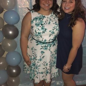 White Knee length dress